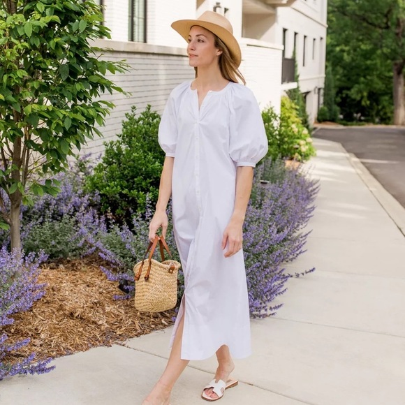 STAUD Vincent White Dress XS - Picture 1 of 7